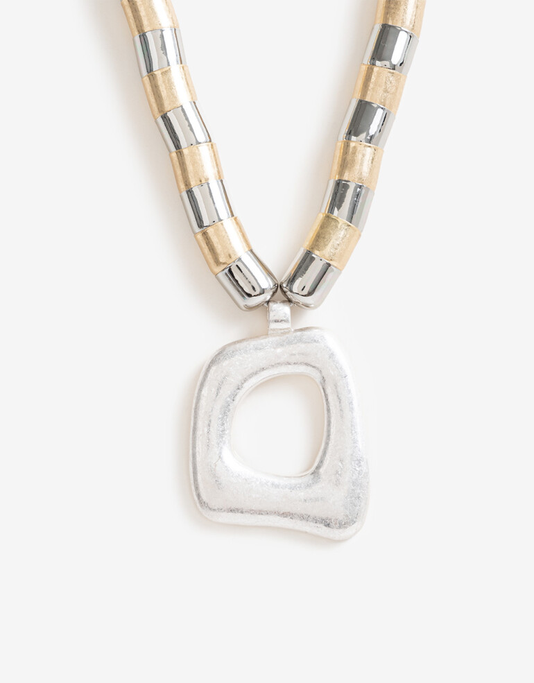 Collares Cortos Metal Collares Cortos Bicolor - Combinacion Bicolor