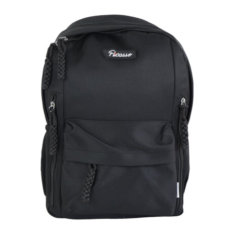 Mochila de lona lisa con 3 bolsillos frontales Mochila de lona lisa con 3 bolsillos frontales