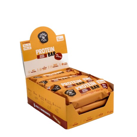 Barras De Proteína 45g - Under Five Kit x12 Sabor Salted Peanut