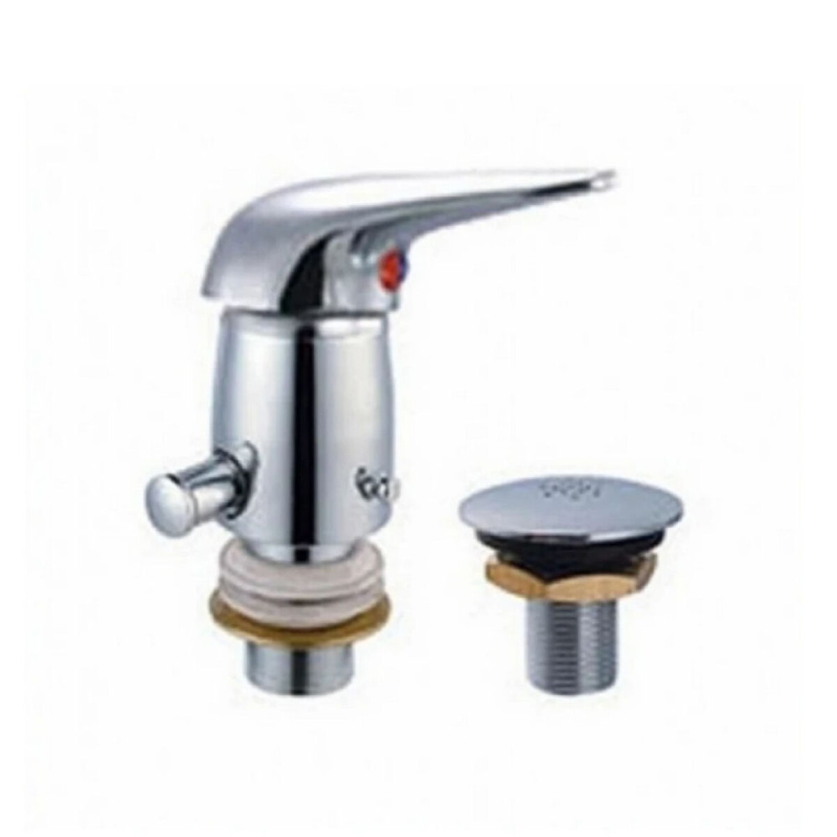Grifería para Bidet Monocomando con Transferencia Cromado Linea Millenium 