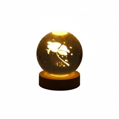 LÁMPARA VELADORA 3D DISEÑO FLOR BASE DE MADERA 8" LÁMPARA VELADORA 3D DISEÑO FLOR BASE DE MADERA 8"