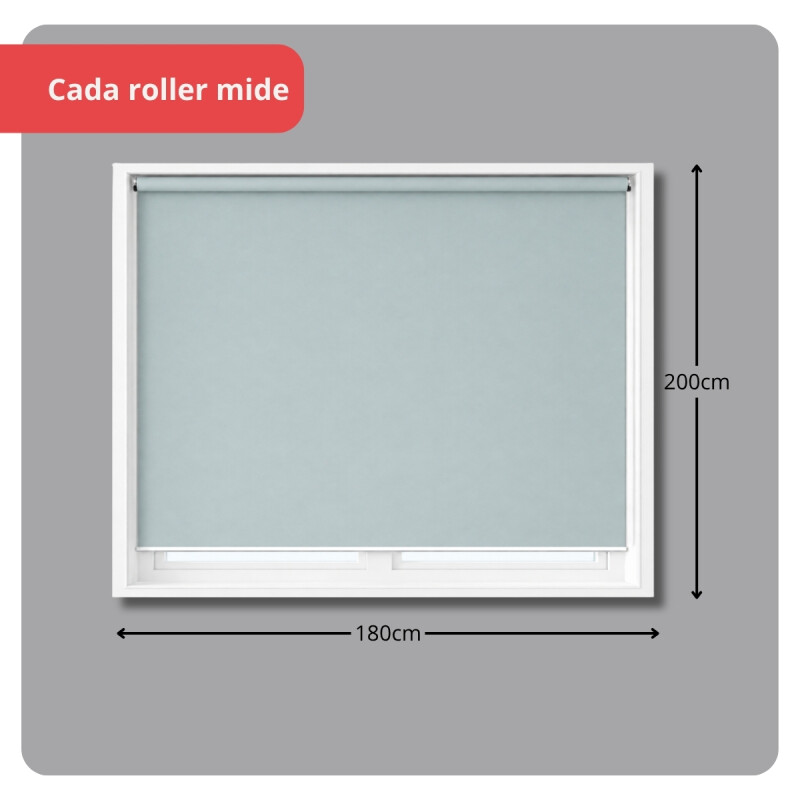 Set x2 Cortina roller blackout 180x200 cm GRIS