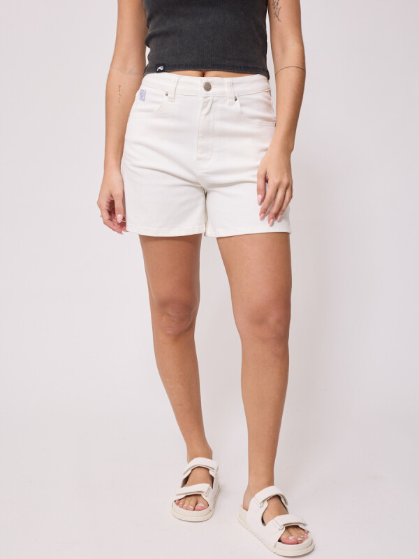SHORT JEAN LAVUER RUSTY Blanco