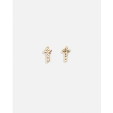 Aros De Cruz Dorado