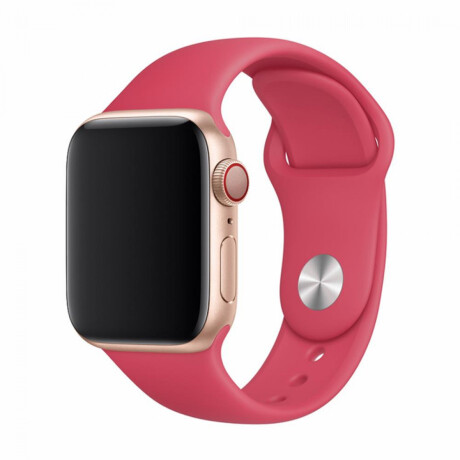 Malla correa apple watch silicona sport 42mm/44mm/45mm/49mm devia Red