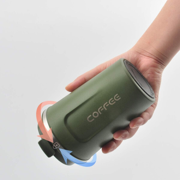 Vaso Térmico Coffee Mug 510 Ml Con Tapa Café Té Taza Jarra Variante Color Verde