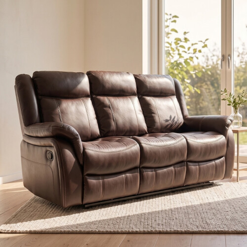 Sofá Recliner 3 Cuerpos - Royal Marron