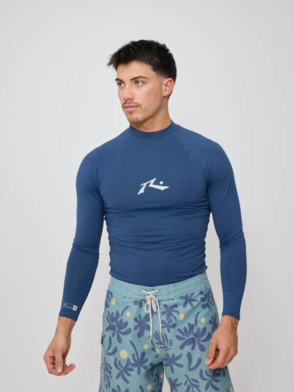 T-SHIRT TECNICA LETTIES26 RUSTY Azul