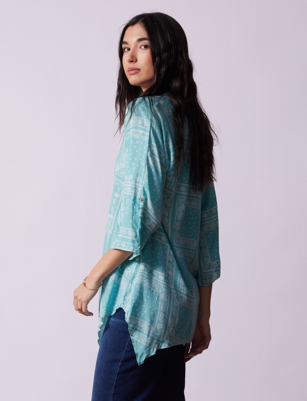Blusa Picos VERDE AGUA