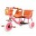 Triciclo Retro Asiento Trasero Canasto Coche Infantil Doble Rosa
