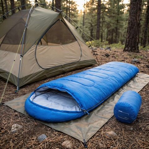 Sobre Saco Bolsa Dormir 2 M Capucha Aislante Camping Caza IMBACK Color Azul Sobre Saco Bolsa Dormir 2 M Capucha Aislante Camping Caza IMBACK Color Azul
