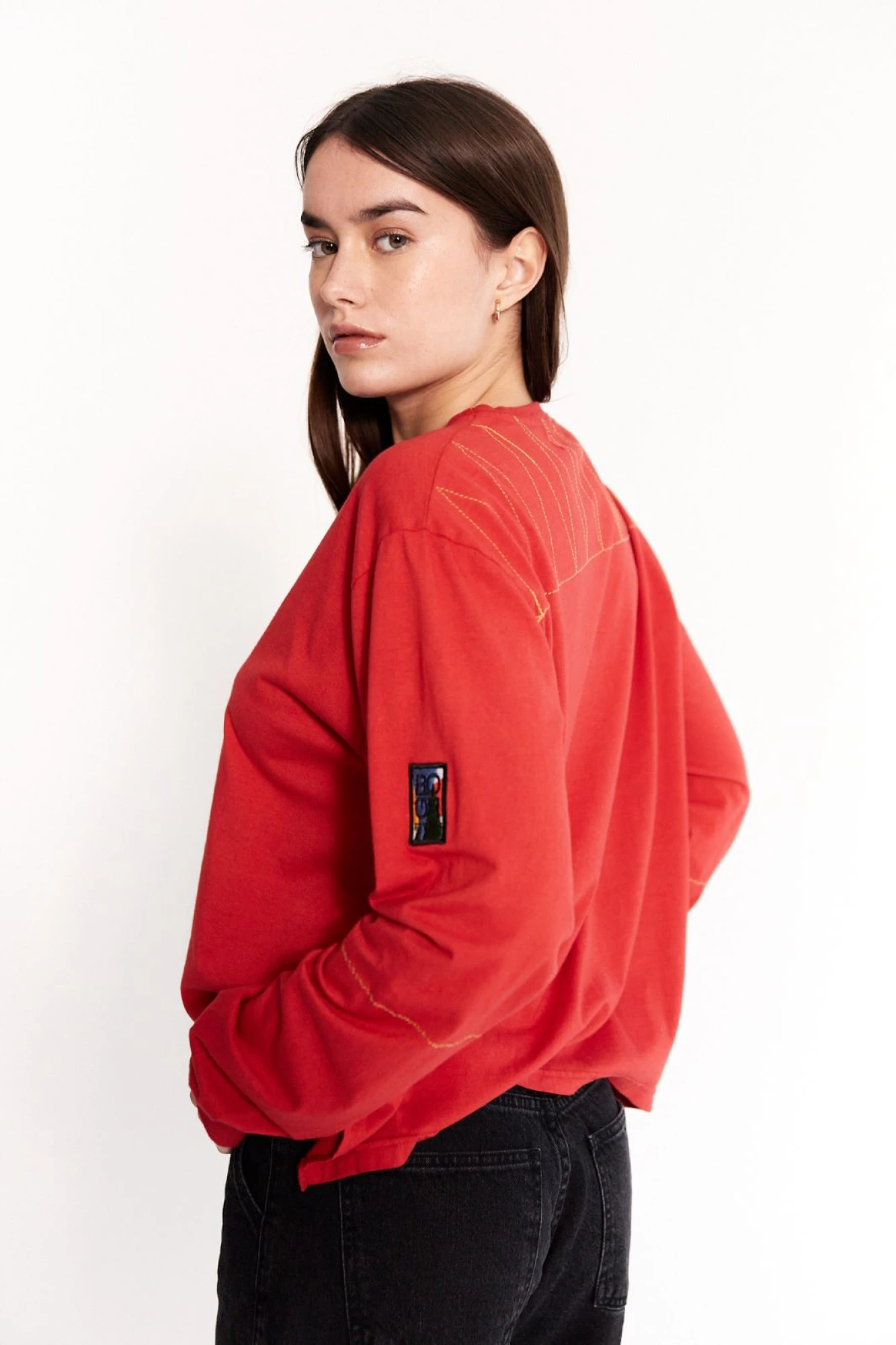 Remera Patch rojo l