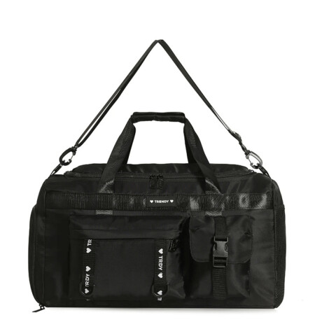 Bolso De Viaje Trendy Deportivo modelo Trdy Negro