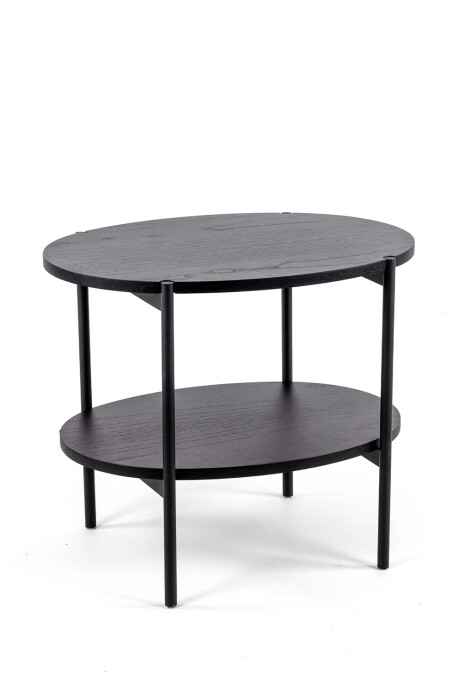 VERSATILE MESA LATERAL VERSATILE CINAMOMO NEGRA 62X46X52H CM