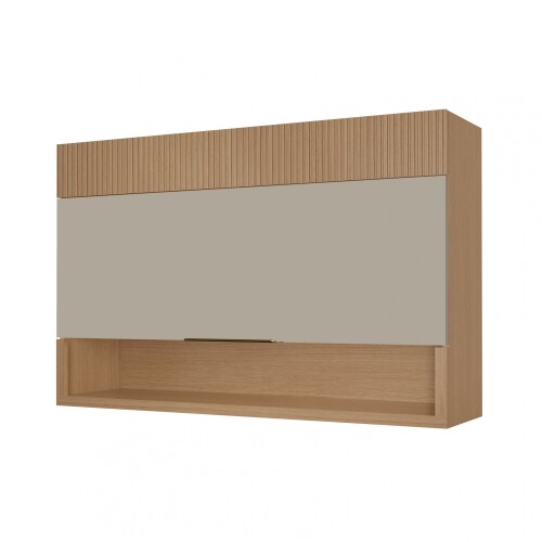 Aéreo 1 Puertas Realeza Premium 120cm Marron/Gris Aéreo 1 Puertas Realeza Premium 120cm Marron/Gris