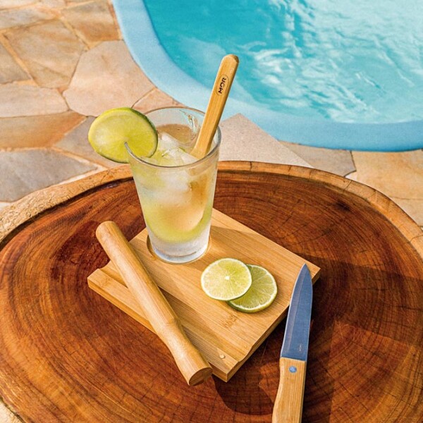 SET CAIPIRIÑA 5 PIEZAS BAMBÚ MARRON