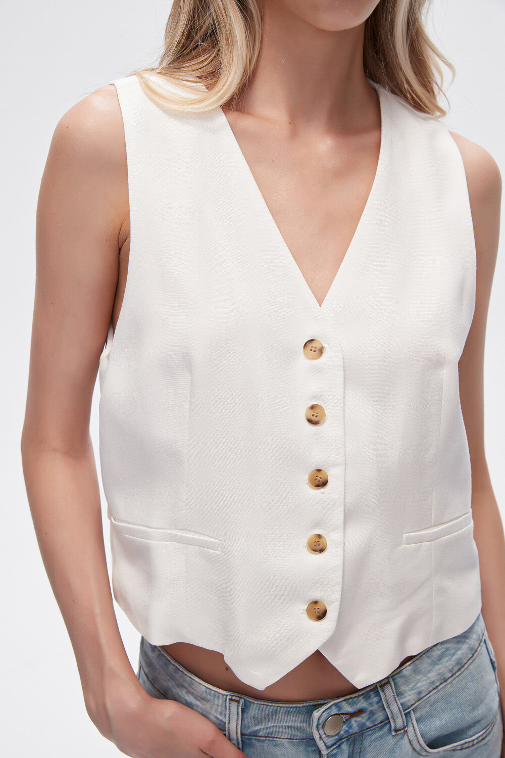 Chaleco Nayara Marfil / Off White
