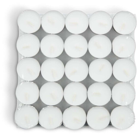 Velas pequeñas REGNER 50 unidades blanco Blanco