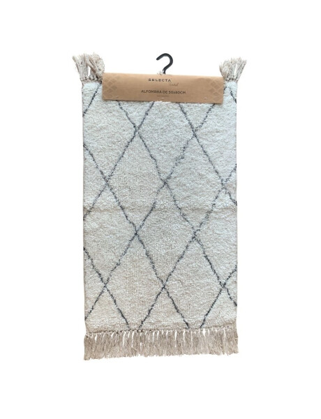 ALFOMBRA 50x80CM ROMBOS BLANCO Y NEGRO ALFOMBRA 50x80CM ROMBOS BLANCO Y NEGRO