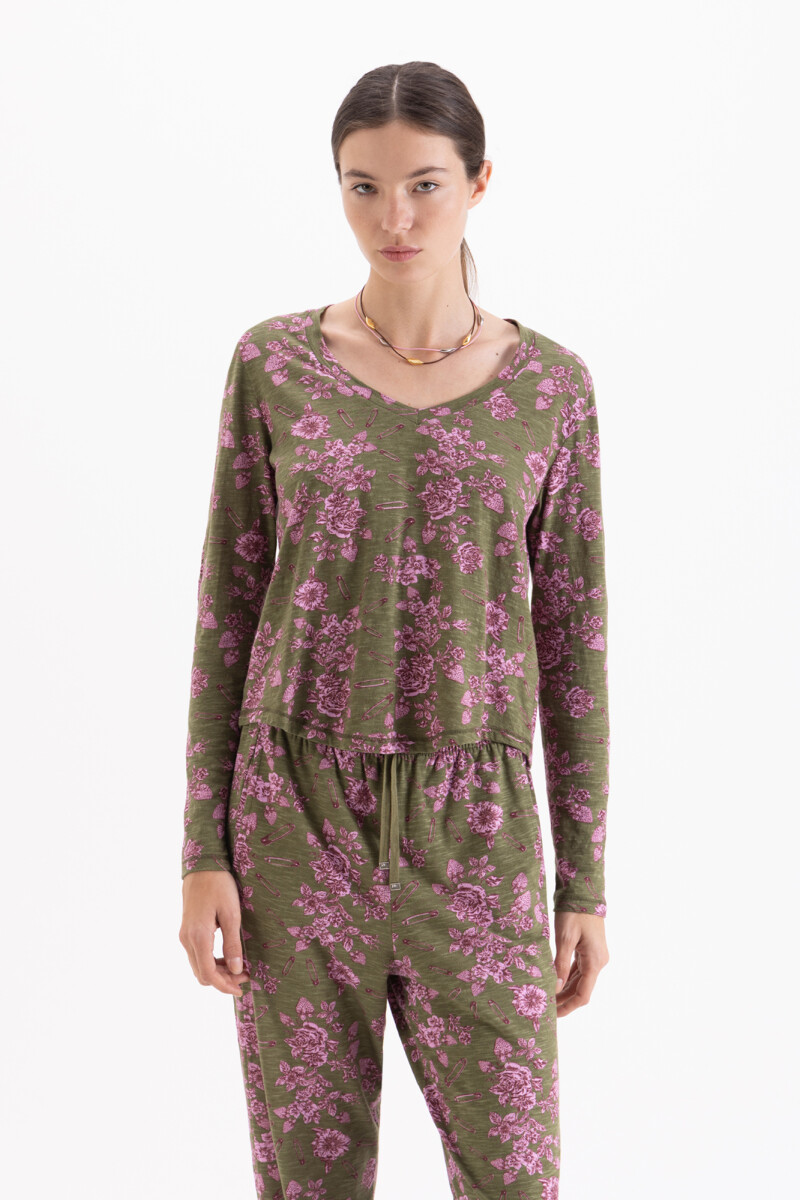 REMERA HALEY Verde Militar