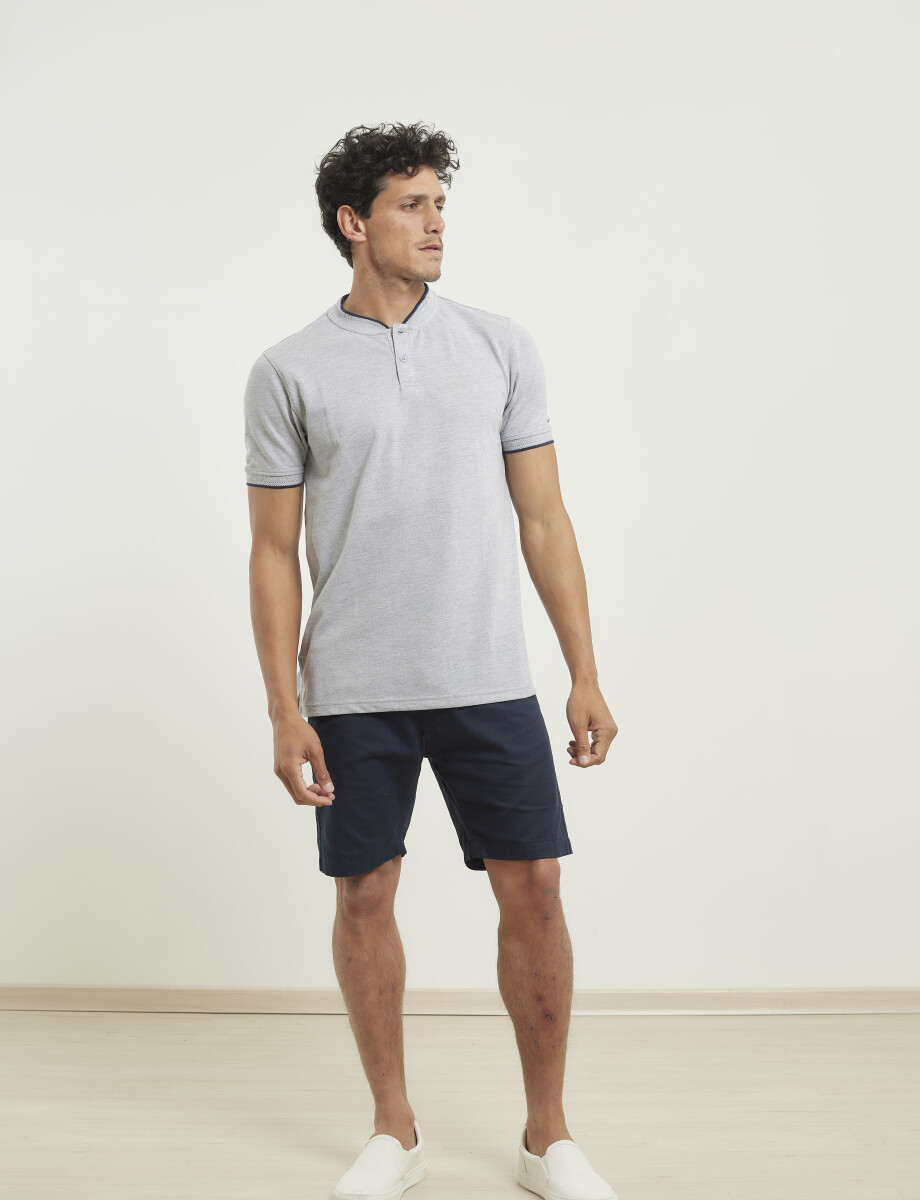 520150 REMERA HARRINGTON LABEL Gris Melange