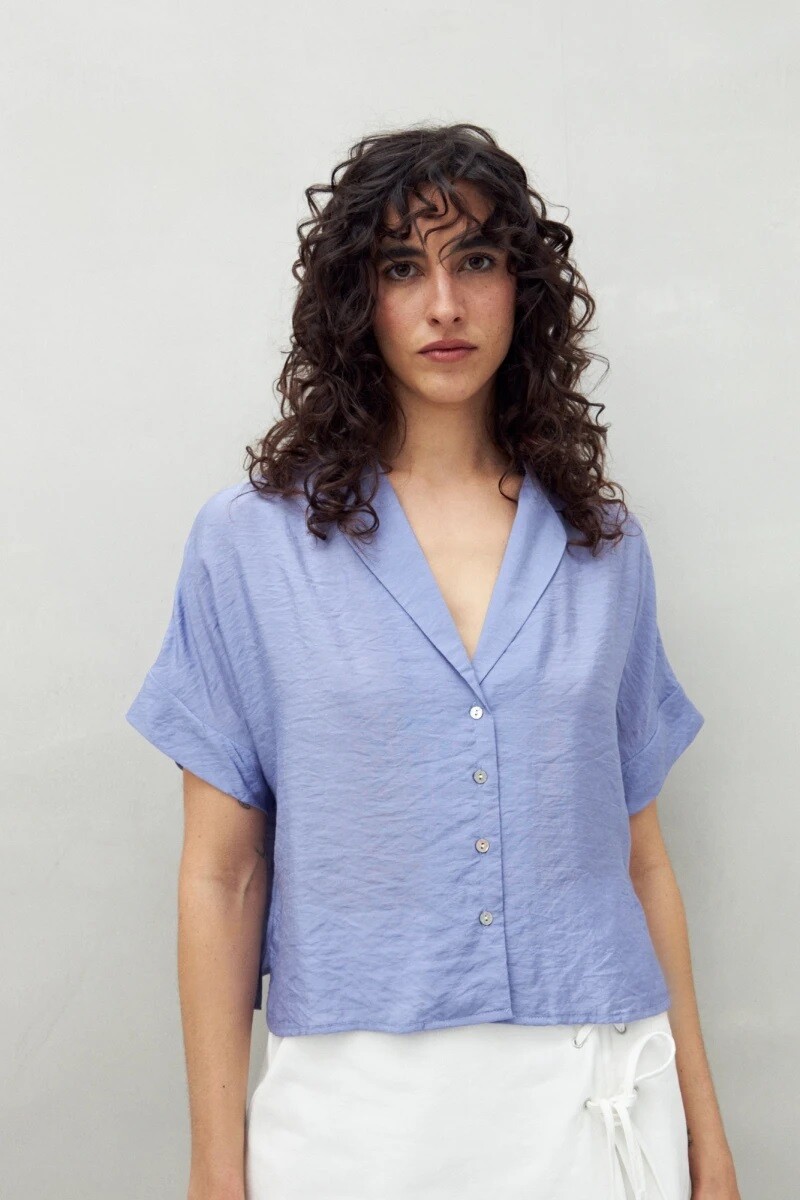 CAMISA D.CASSIN CALIZ - AZUL 