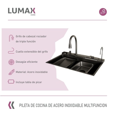 Pileta Acero Inox Multifuncion con lava vaso Pileta Acero Inox Multifuncion con lava vaso