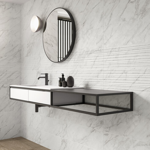 CERAMICA REVESTIMIENTO MATE GRIS MARMOLADO RECTIFICADO GAMAS DE GRIS