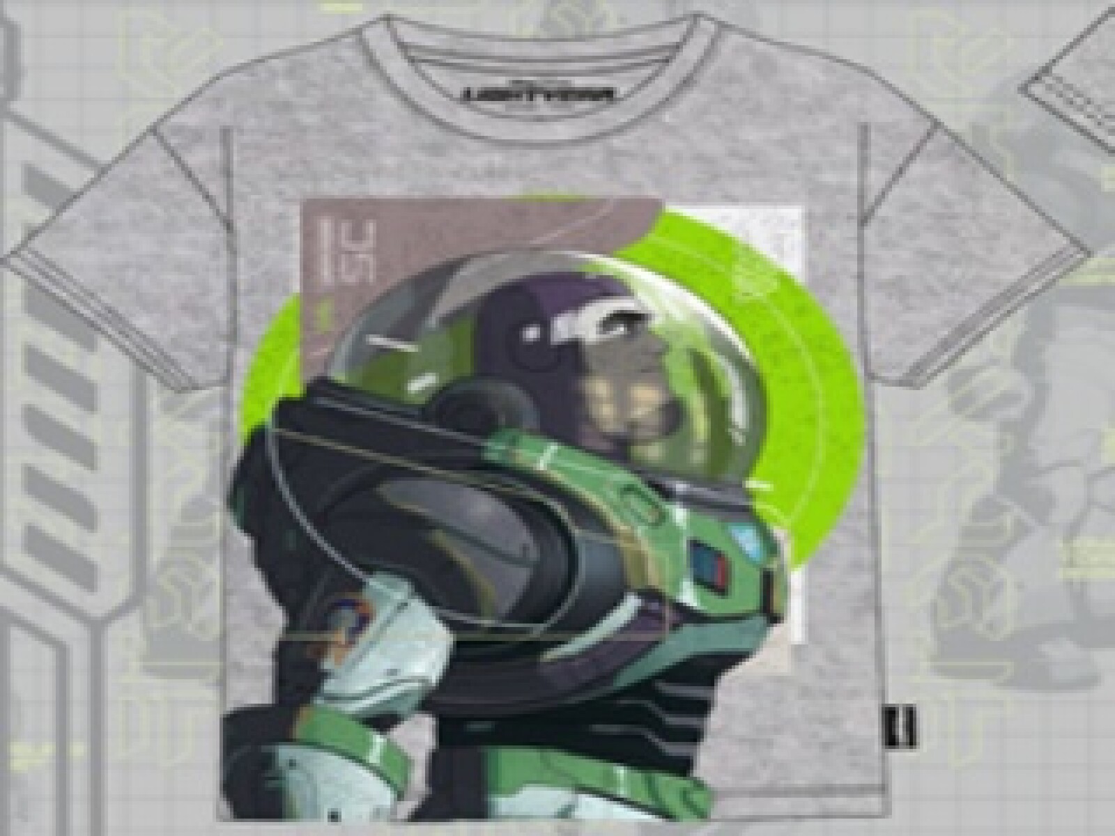 Tshirt - Disney - Disney Pixarr Lightyear Tshirt Algodon M/C de Niños - LYIISS23003 - Gris-melange 