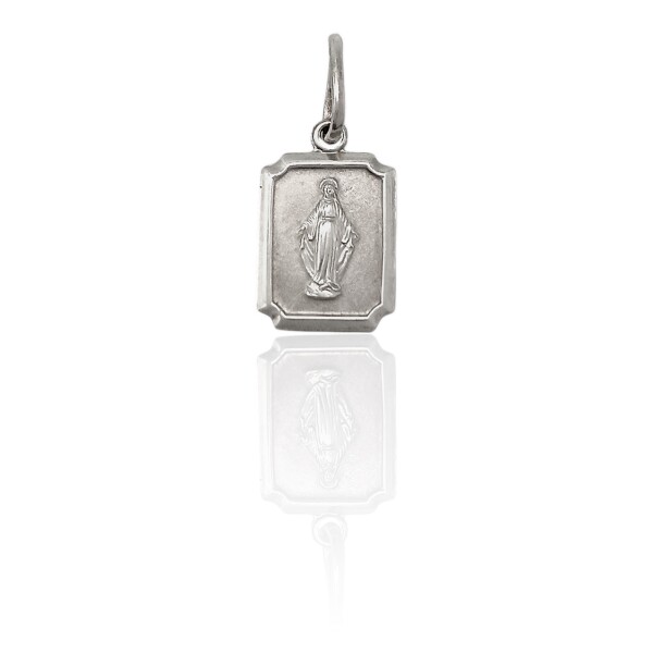 Dije Medalla Virgen Milagrosa-Plata 925-Sin Piedra-CP3022 sinpiedra