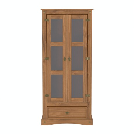 Cristalero Aparador Lumax Armario 2 puertas 1 cajón Madera Maciza Cristalero Aparador Lumax Armario 2 puertas 1 cajón Madera Maciza