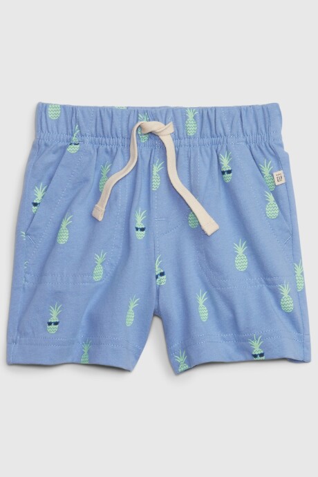 Short Estampado Bebé Shirting Blue