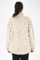 Sweater sherpa animal Beige