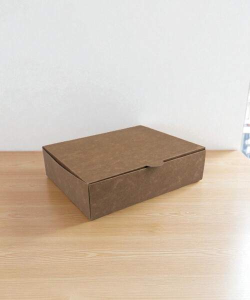 Caja para masas 1/2 kg (22,5x18x6,5 cm) REVERSIBLE BLANCO MADERA