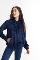 Hoodie sherpa AZUL MARINO