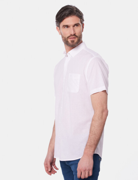 CAMISA DE LINO Blanco