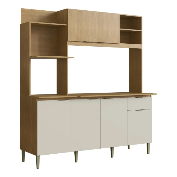 COCINA COMPACTA SSL CH 1027 - 180 cm Cedro-Arena N/A