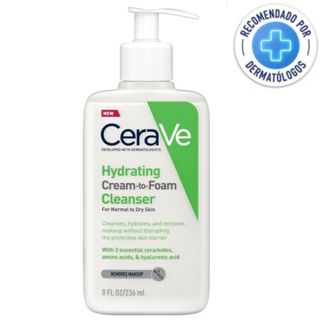 Espuma de limpieza para rostro y cuerpo CeraVe 236ml Espuma de limpieza para rostro y cuerpo CeraVe 236ml