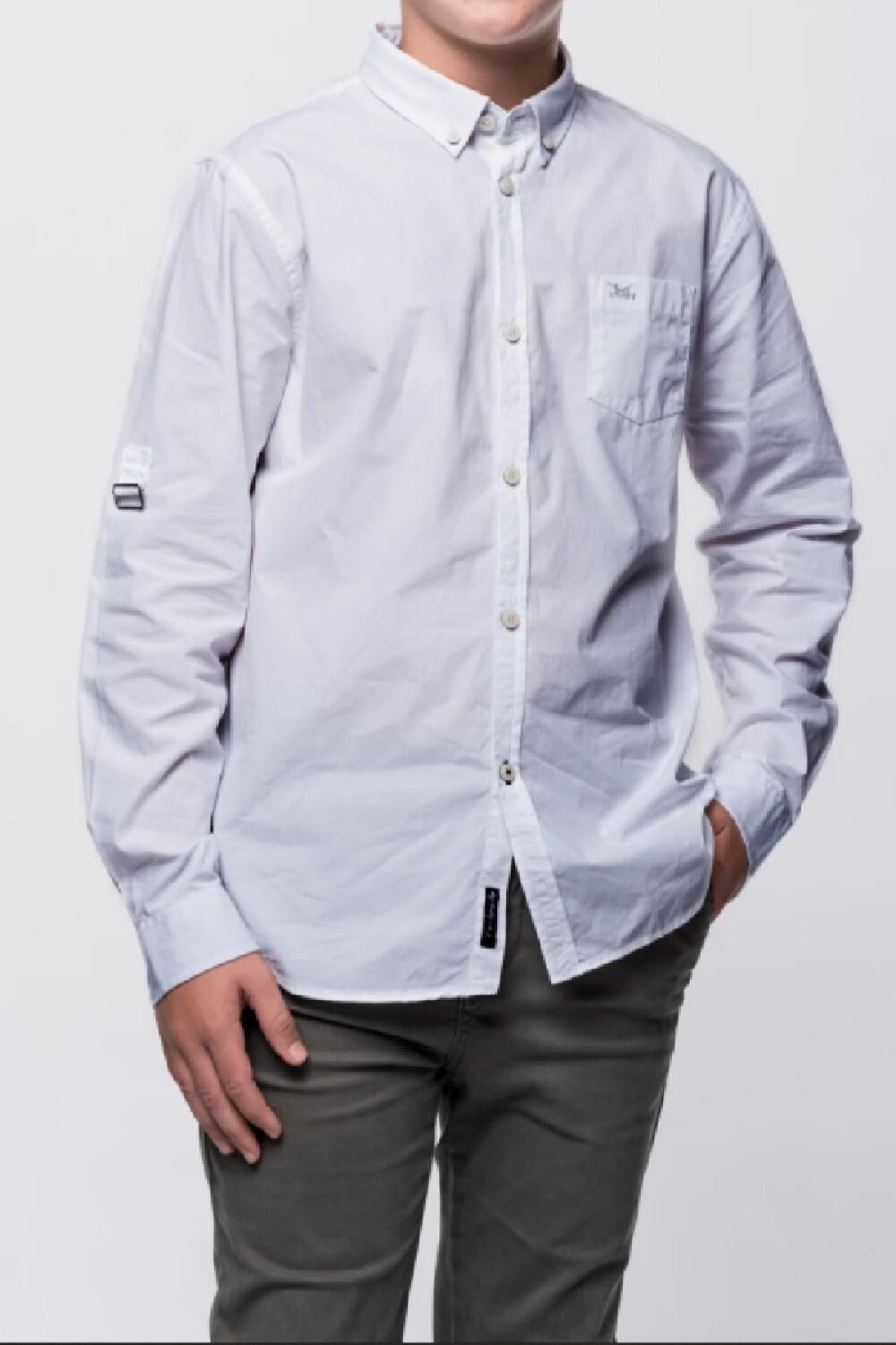 Camisa lisa Blanco