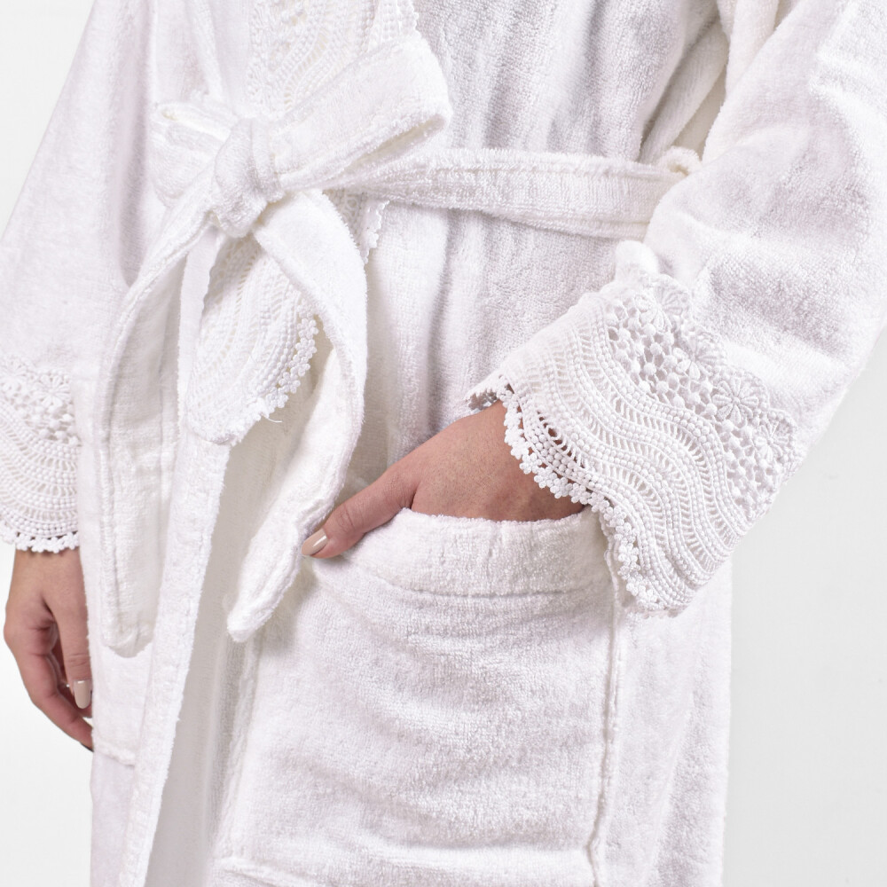 Bata de Toalla Margot Blanco P