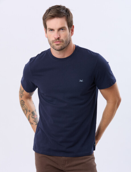 REMERA BÁSICA DE ALGODÓN Azul