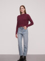 Sweater Linni Bordeaux Oscuro