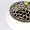 QUEMADOR P/INCIENSO CERAMICA BLANCO 9.5X7CM Unica