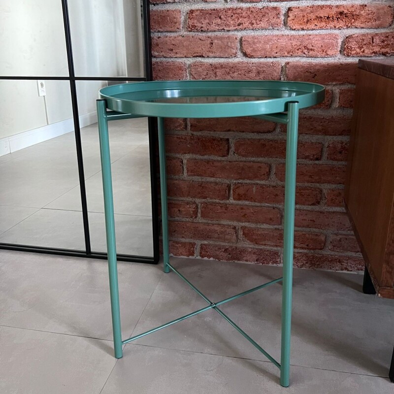 Mesa auxiliar con bandeja MILO Verde