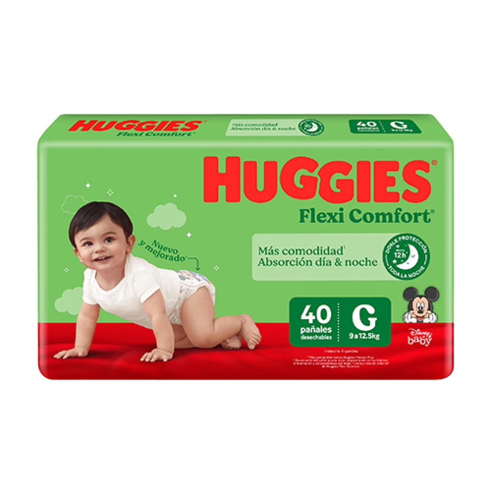 HUGGIES ACTIVE SEC G XTRA-FLEX PAQ. X 36