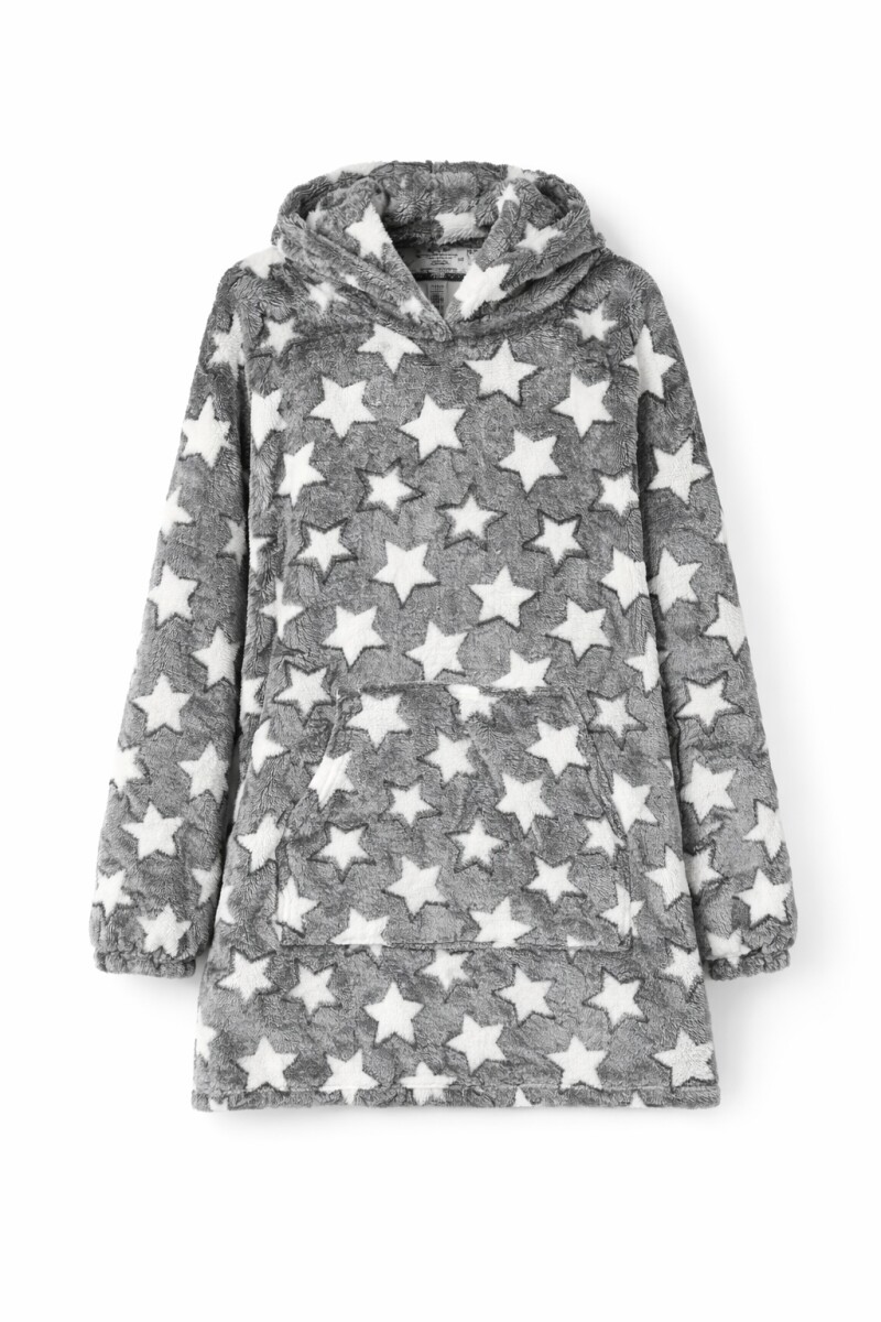 PIJAMA HOODIE ANA - GRIS OSCURO 