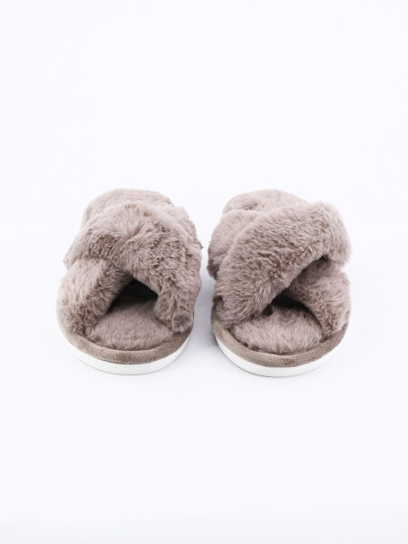 PANTUFLA MILI MARRON