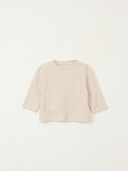Remera rib nudo Crudo