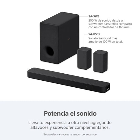 Barra de Sonido Sony 3.1 HT-S2000 Negro