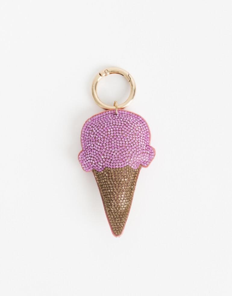 Llavero Strass Llavero Y Bag Charm De Helado - Combinacion Bicolor